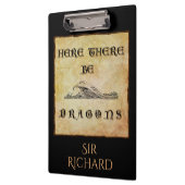 Hier zijn draken gepersonaliseerd klembord (Links)