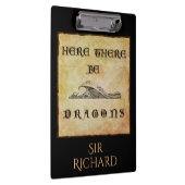 Hier zijn draken gepersonaliseerd klembord (Rechts)