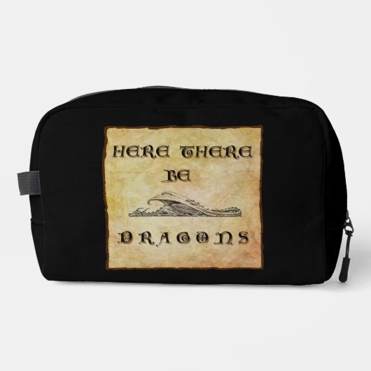 Hier zijn draken zak toilettasje (Voorkant)