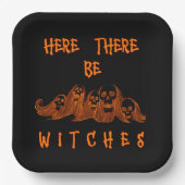 Hier zijn er heksenpapieren Bord (Voorkant)