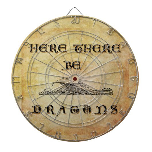 Hier zijn er tekenen dartbord (Voorkant)