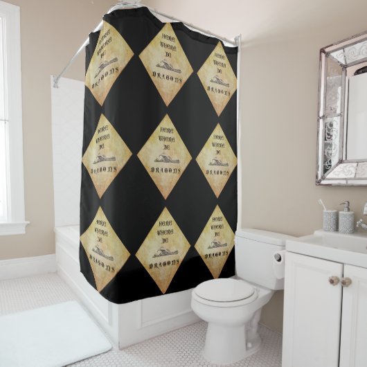 Hier zijn er tekenen douchegordijn (In situ)