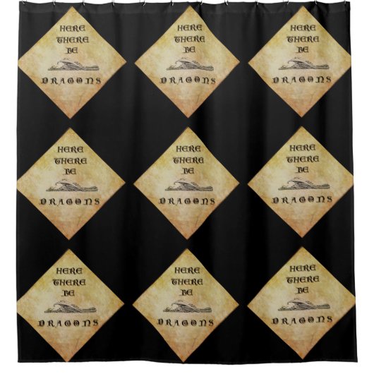 Hier zijn er tekenen douchegordijn (Voorkant)