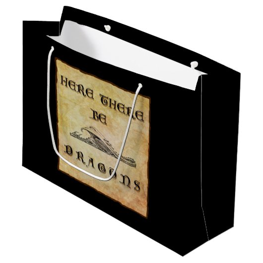 Hier zijn er tekenen groot cadeauzakje (Voorkant Gekanteld)
