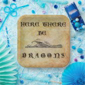 Hier zijn er tekenen papieren bordje (Feest)