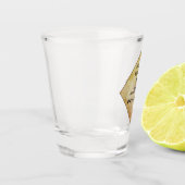 Hier zijn er tekenen shot glas (Links)