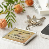 Hier zijn er tekenen sleutelhanger (Zijkant)