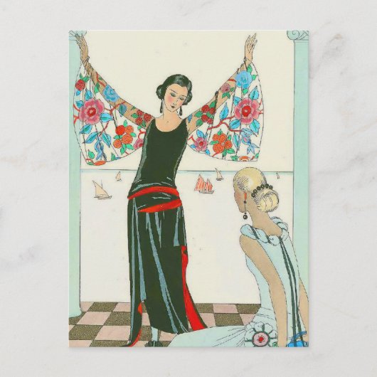 Hier zijn mijn wensen van George Barbier Briefkaart (Voorkant)