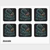 Hier Zijn Monsters Sticker (Vel)