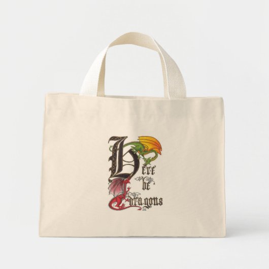 Hier zijn tekeningen mini tote bag (Voorkant)