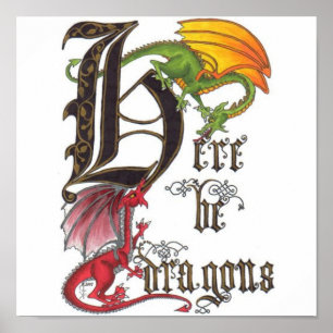 Hier zijn tekeningen poster