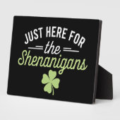Hier zijn we voor de Shenanigans St Patrick's Day Fotoplaat (Zijkant)