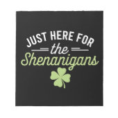 Hier zijn we voor de Shenanigans St Patrick's Day Notitieblok (Voorkant)