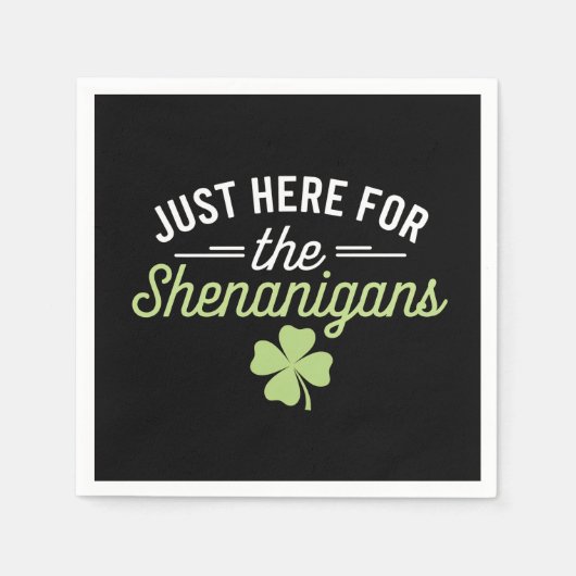 Hier zijn we voor de Shenanigans St Patrick's Day Servet (Voorkant)