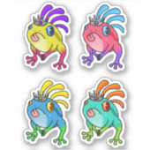 Hiërarchie kikkerstickers sticker (Voorkant)