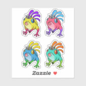 Hiërarchie kikkerstickers sticker (Vel)