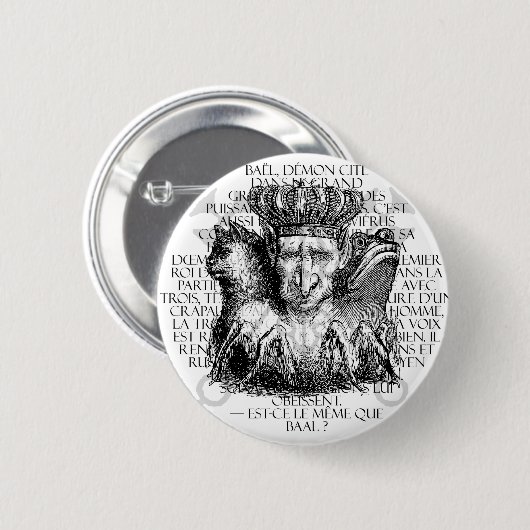 Hierarhia Inferni - Bael Ronde Button 5,7 Cm (Voorkant /achterkant)