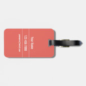 Hierheen! (Personaliseren) Bagagelabel (Achterkant horizontaal)