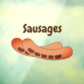 Hiermee bespaart u een grappig teken met aanpasbar raamsticker (Vel 3)