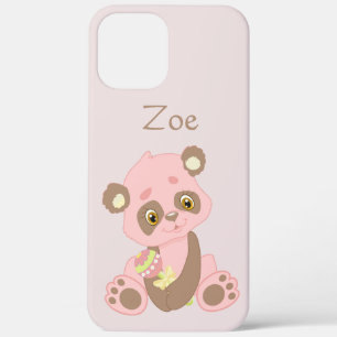 Hiermee voegt u aangepaste roze panda op roze acht Case-Mate iPhone case