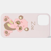 Hiermee voegt u aangepaste roze panda op roze acht Case-Mate iPhone case (Achterkant / Rechts)
