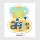 Hiermee wordt de ringzegendierentuin getankt sticker (Vel)