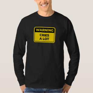 Hiermee wordt een Word Joke-Humor met waarschuwing T-shirt
