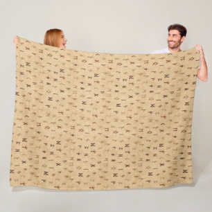 Hiermee wordt Fleece Blanket uitgevoerd Deken