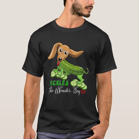 Hiermee wordt het Funny Cute Dog Funny Pickle Hond T-shirt (Voorkant)