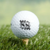 Hiermee wordt het symbool visdierentuin en -teken golfballen (Insitu Shirt)