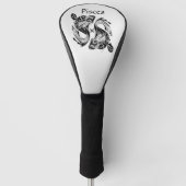Hiermee wordt het symbool visdierentuin en -teken  golfheadcover (Voorkant)