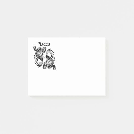 Hiermee wordt het symbool visdierentuin en -teken  post-it® notes (Voorkant)