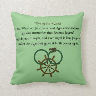 Hiermee wordt het wiel van de tijd gecentreerd kussen