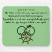 Hiermee wordt het wiel van de tijd gecentreerd muismat (Voorkant)