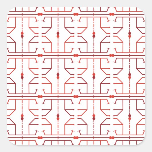 Hiëroglief Abstract Patroon Sticker (Voorkant)