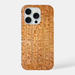 Hiëroglief Oud Egypte Taal Gegraveerde Tekst iPhone 15 Pro Case