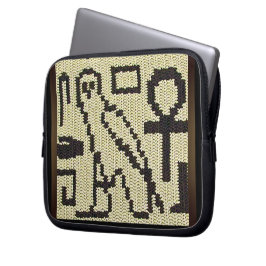 Hiërogliefen Artisan Haakprint Elektronica Tas