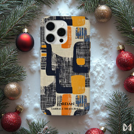 Hiërogliefen geometrische elegantie - tijdloze fus iPhone 15 pro max hoesje