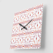Hieroglyfe Abstract Patroon Wandklok (Hoek)