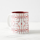Hieroglyph Abstract Patroon Mok (Voorkant links)