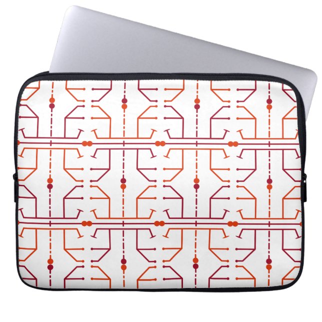 Hieroglyph Abstracte Patroon Laptop Mouw 13-inch Sleeve (Voorkant)