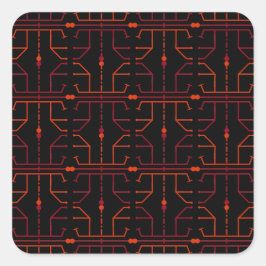 Hieroglyph Abstracte Patroon Sticker