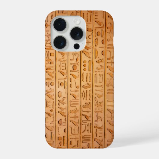 Hieroglyph Ancient Egypt Language Engraved Text    iPhone Hoesje (Achterkant)