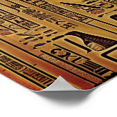 Hieroglyph-poster Poster (Hoek)