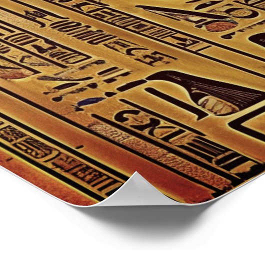 Hieroglyph-poster Poster (Hoek)