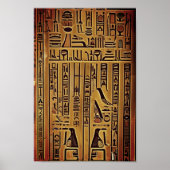 Hieroglyph-poster Poster (Voorkant)