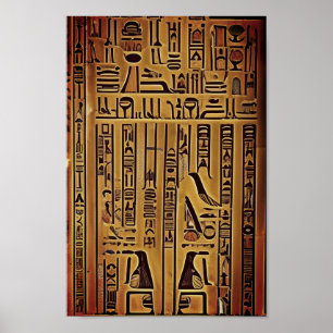 Hieroglyph-poster Poster