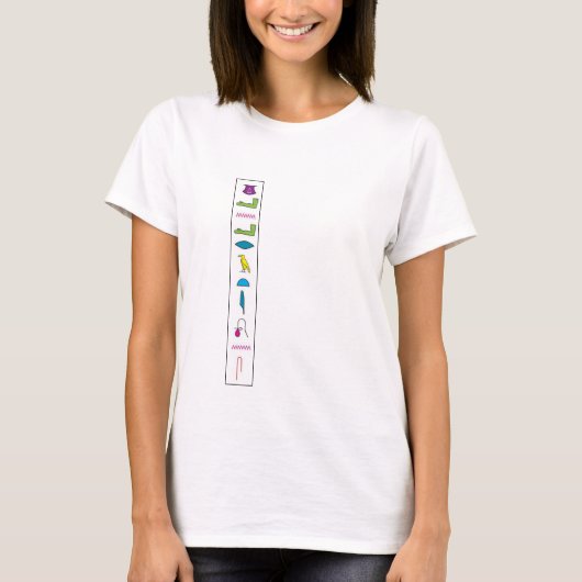 HIEROGLYPH T-shirt voor dames (Voorkant)