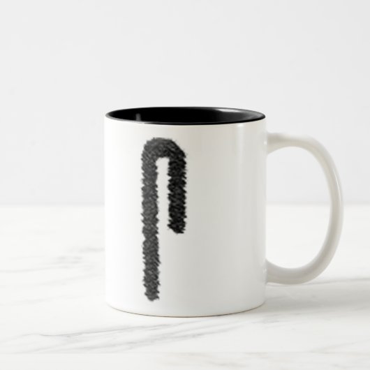 Hieroglyphic (3/4) tweekleurige koffiemok (Rechts)