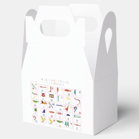 Hieroglyphic-alfabet Bedankdoosjes (Geopend)